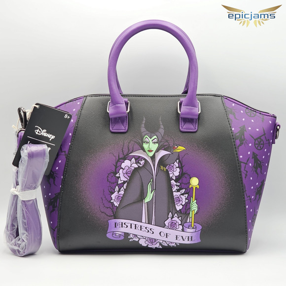 Loungefly Disney Sleeping Beauty Villain Maleficent Mistress Of Evil Satchel Bag - Picture 5 of 6